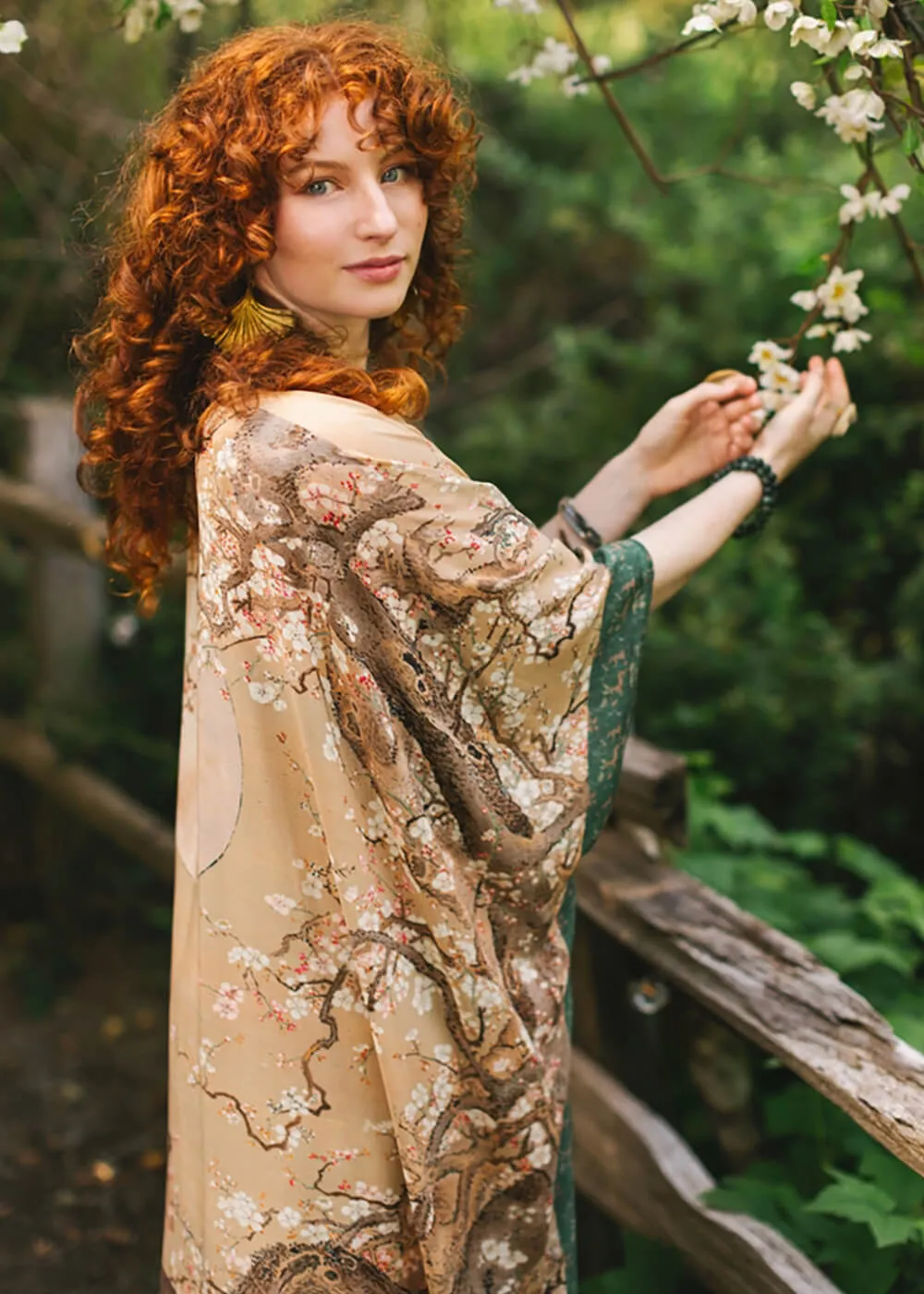 Market Of Stars Fable Bohemian Goddess Midi Kimono Bruin