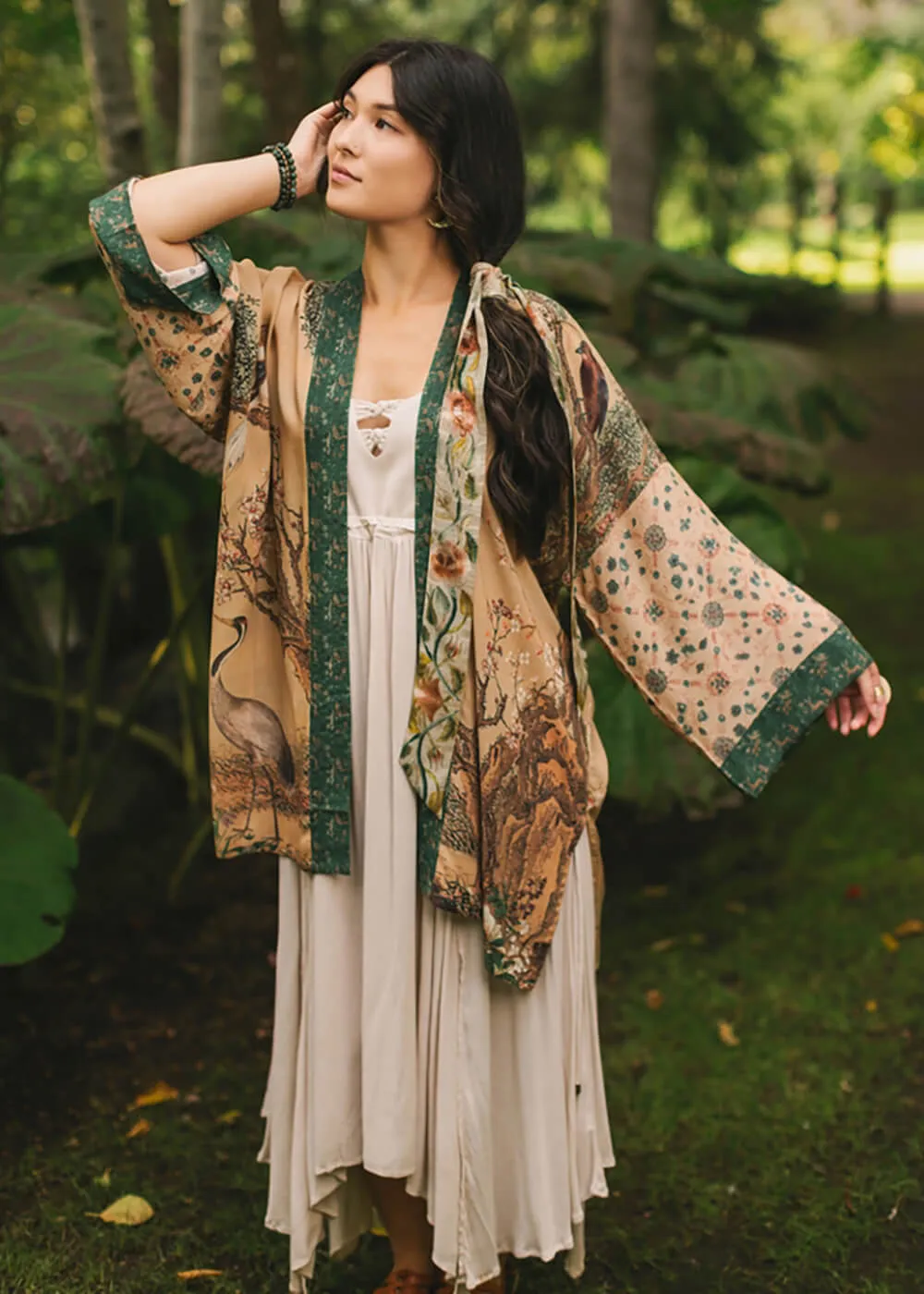Market Of Stars Fable Matinée Midi Kimono Bruin