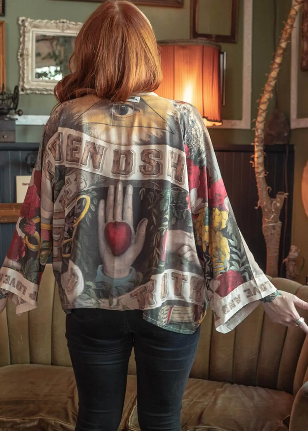 Market Of Stars Friendship Love and Truth Korte Kimono Multi