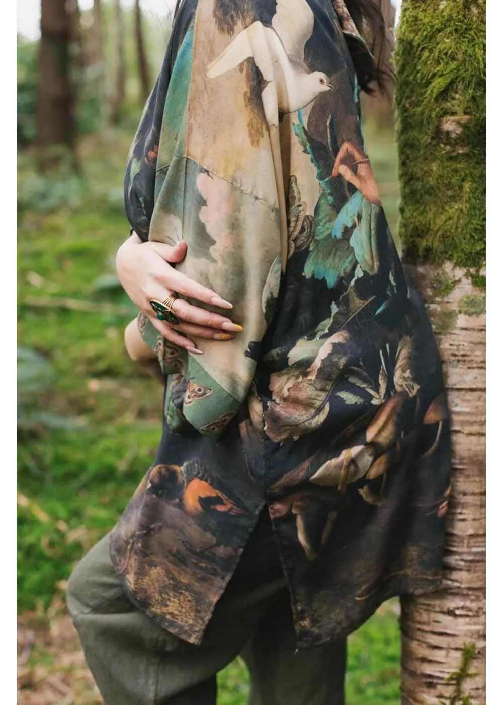 Market Of Stars Heartwork Gentileschi Midi Kimono in Multi