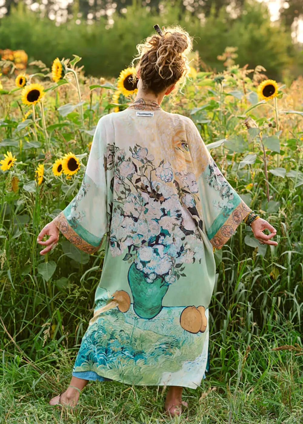 Market Of Stars I Paint My Dream Van Gogh Lange Kimono