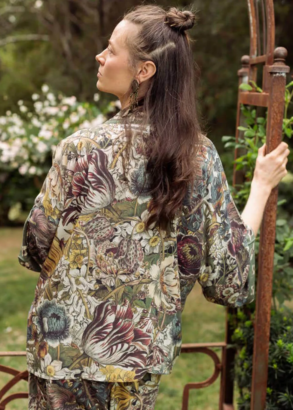 Market Of Stars Love Grows Wild Floral Korte Kimono Groen