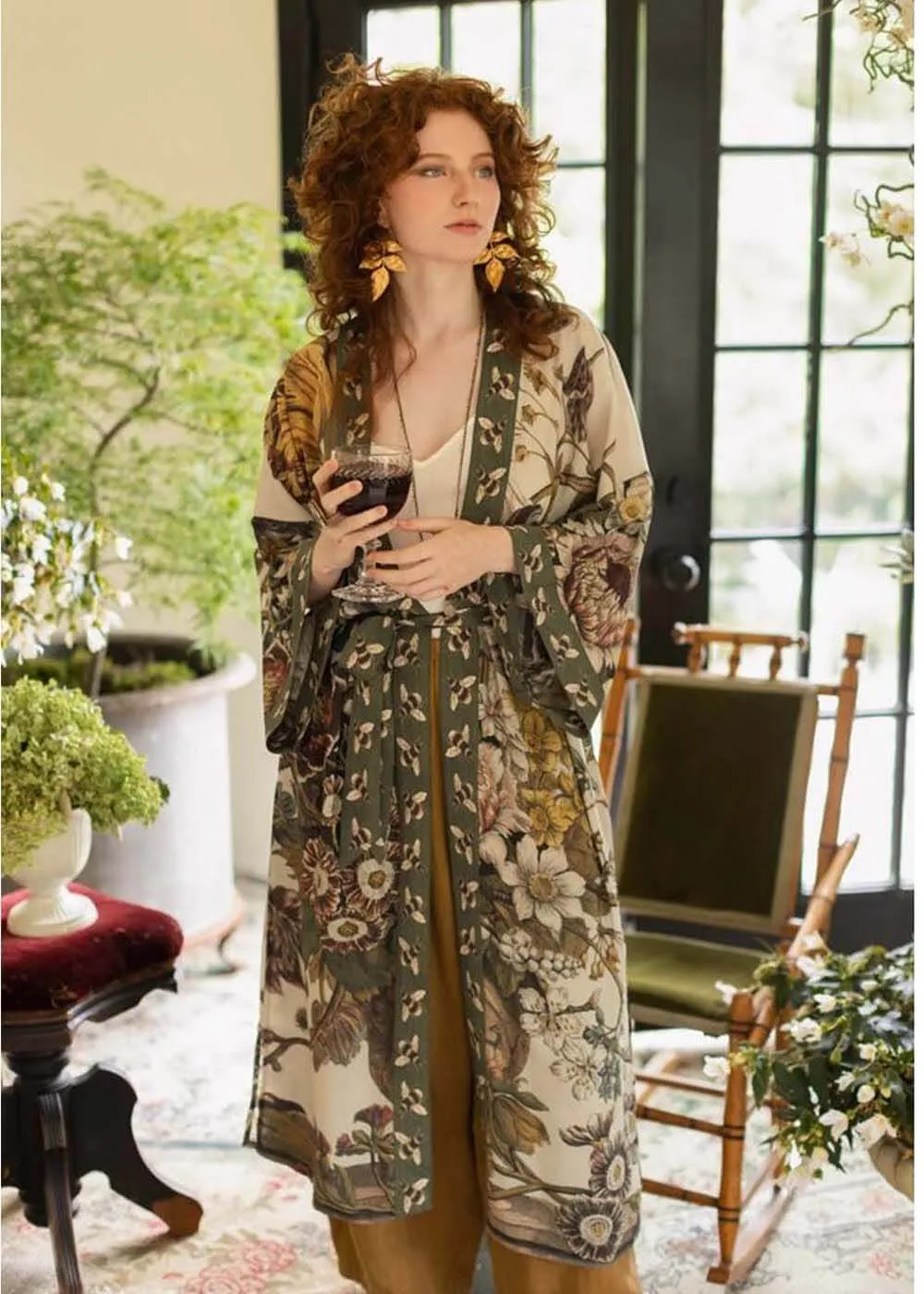 Market Of Stars Love Grows Wild Long Kimono