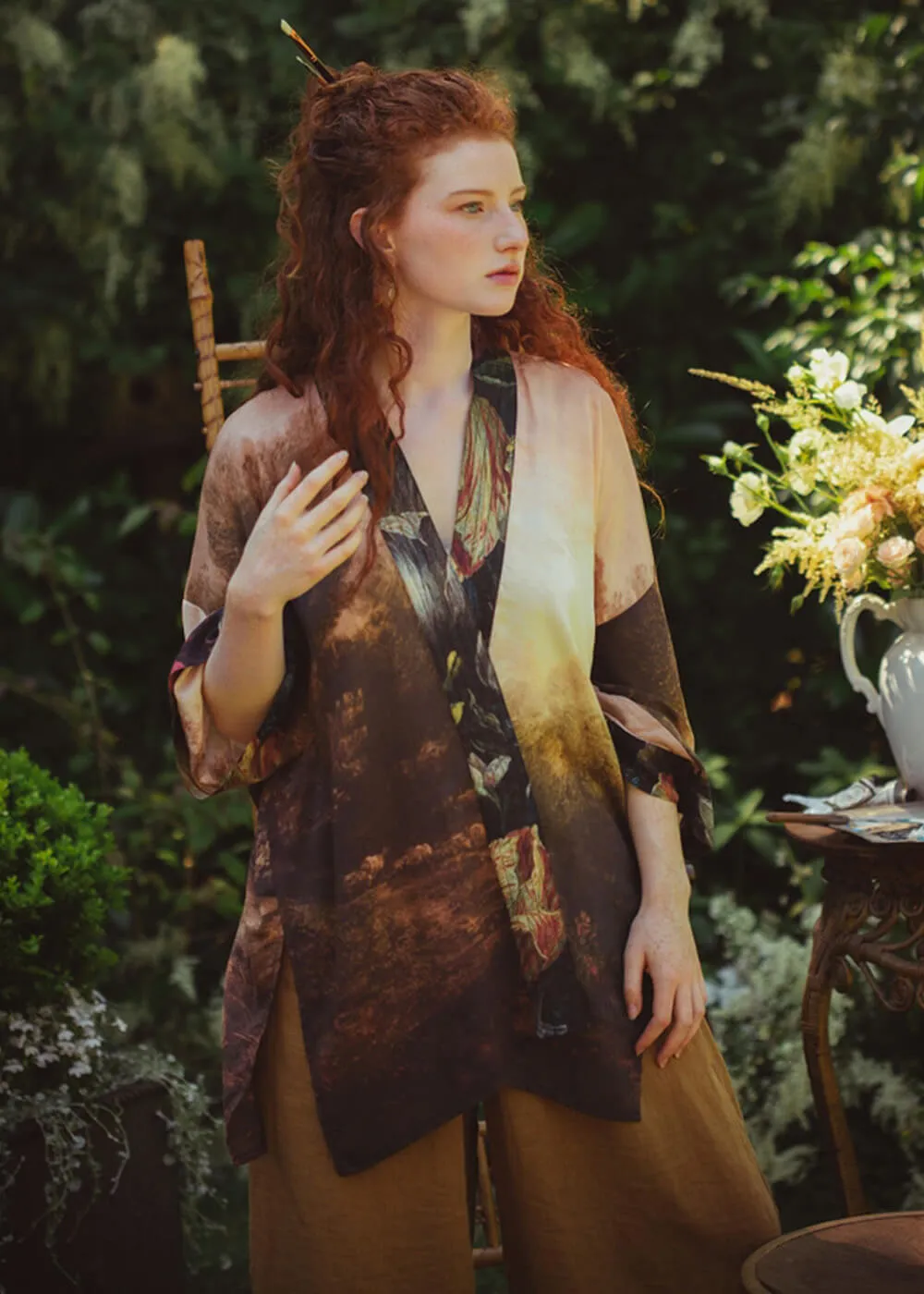 Market Of Stars The Artist Midi Kimono Bruin