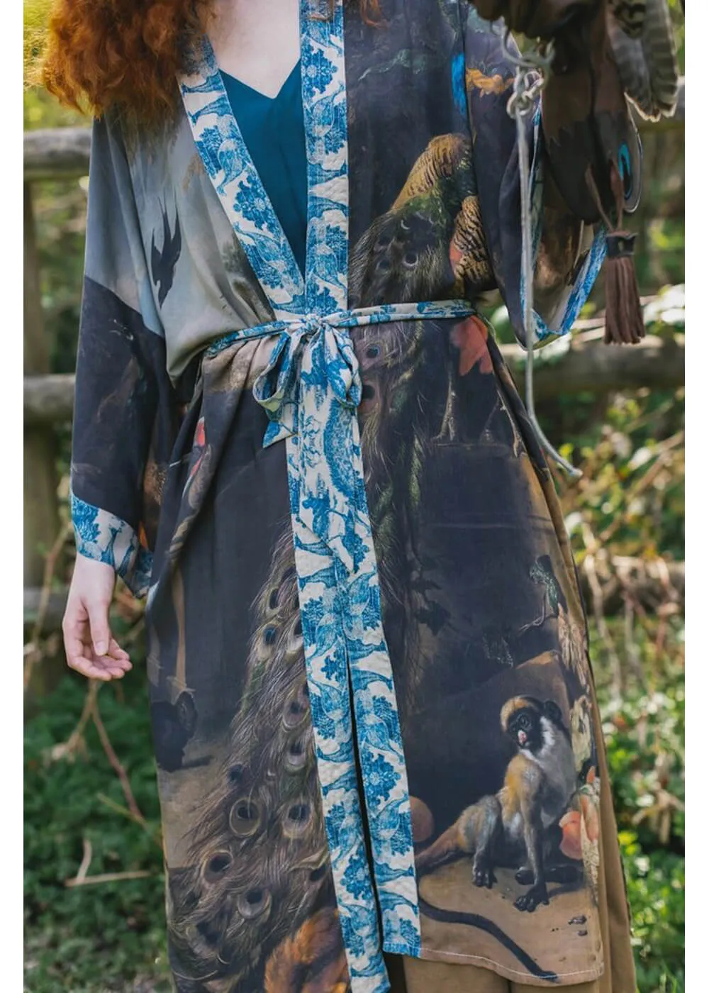 Market Of Stars Wild Beauty Peacock d’Hondecoeter Lange Kimono