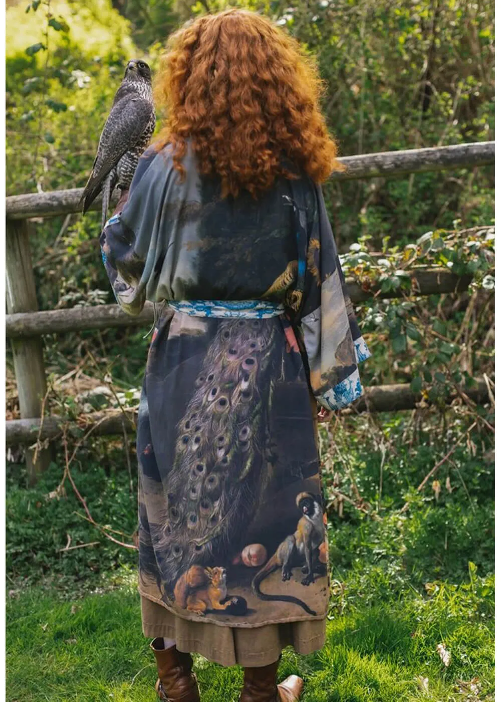 Market Of Stars Wild Beauty Peacock d’Hondecoeter Lange Kimono