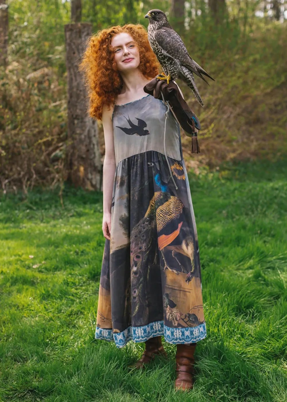 Market Of Stars Wild Beauty Peacock Maxi Jurk Multi