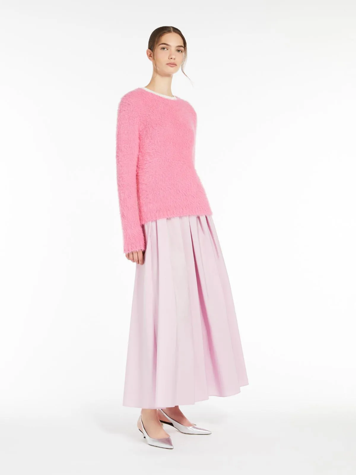 Max Mara Weekend CURVATO Long taffeta skirt