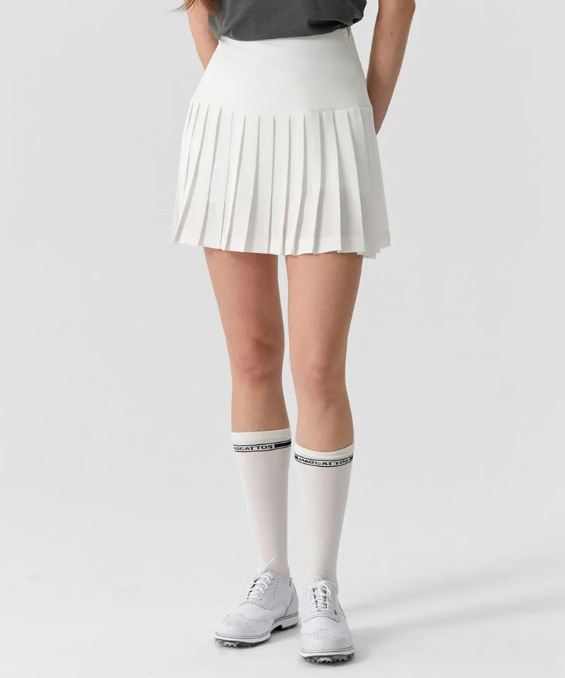 MCC Women's Pleats Mini Skirt - White