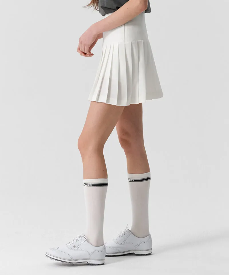 MCC Women's Pleats Mini Skirt - White
