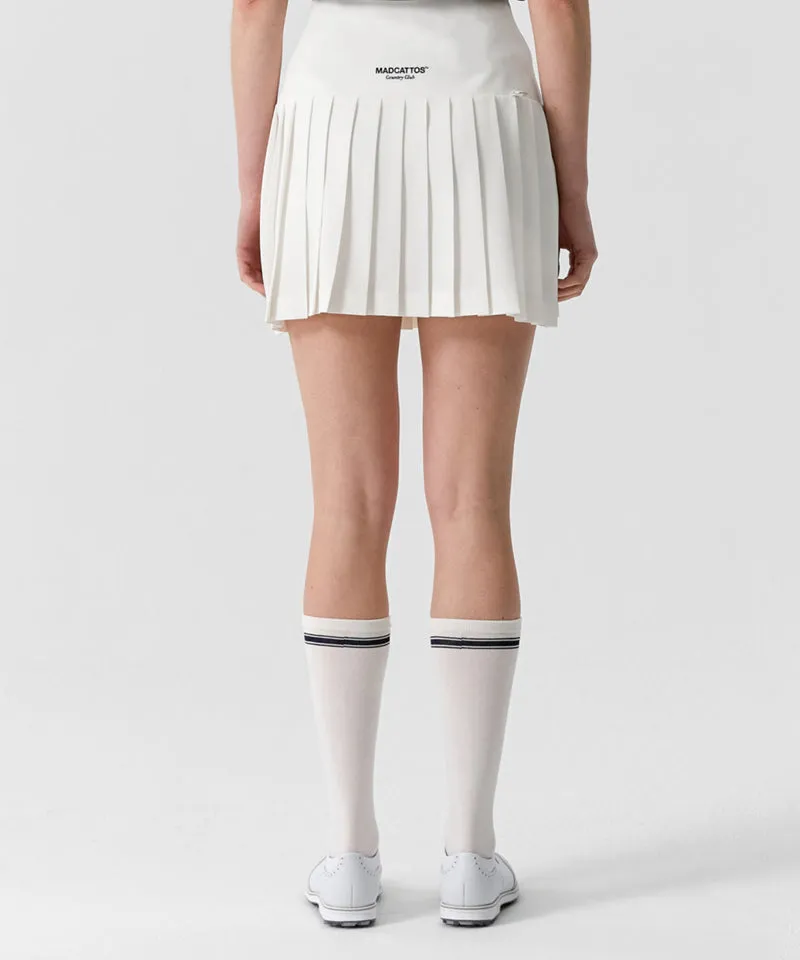 MCC Women's Pleats Mini Skirt - White