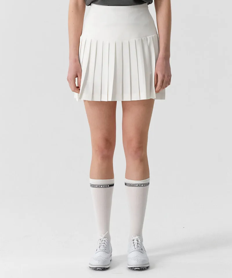 MCC Women's Pleats Mini Skirt - White