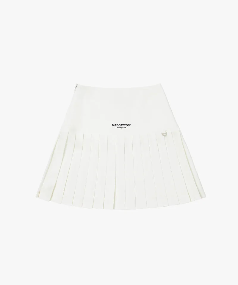 MCC Women's Pleats Mini Skirt - White