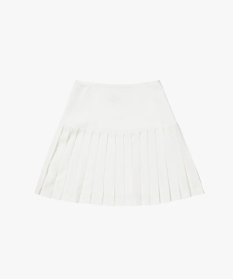MCC Women's Pleats Mini Skirt - White
