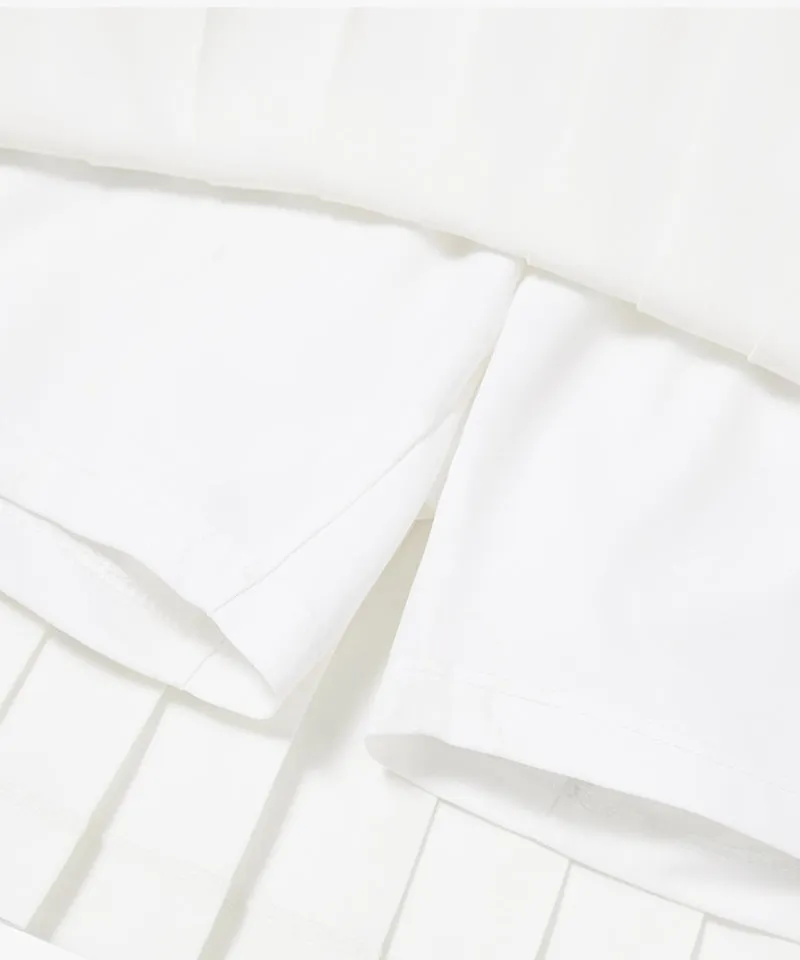 MCC Women's Pleats Mini Skirt - White