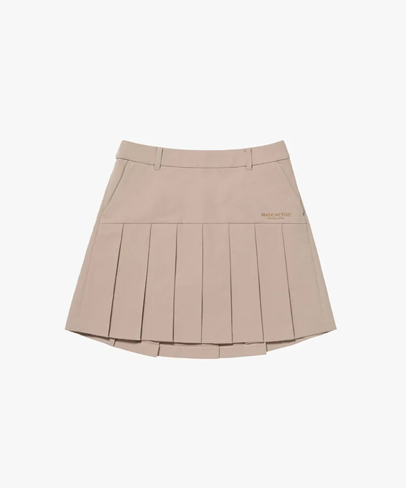 MCC Women's Text Logo Embroidery Skirt - Sand