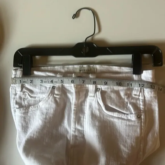 McGuire Skinny Straight Distressed White Jeans Size 25