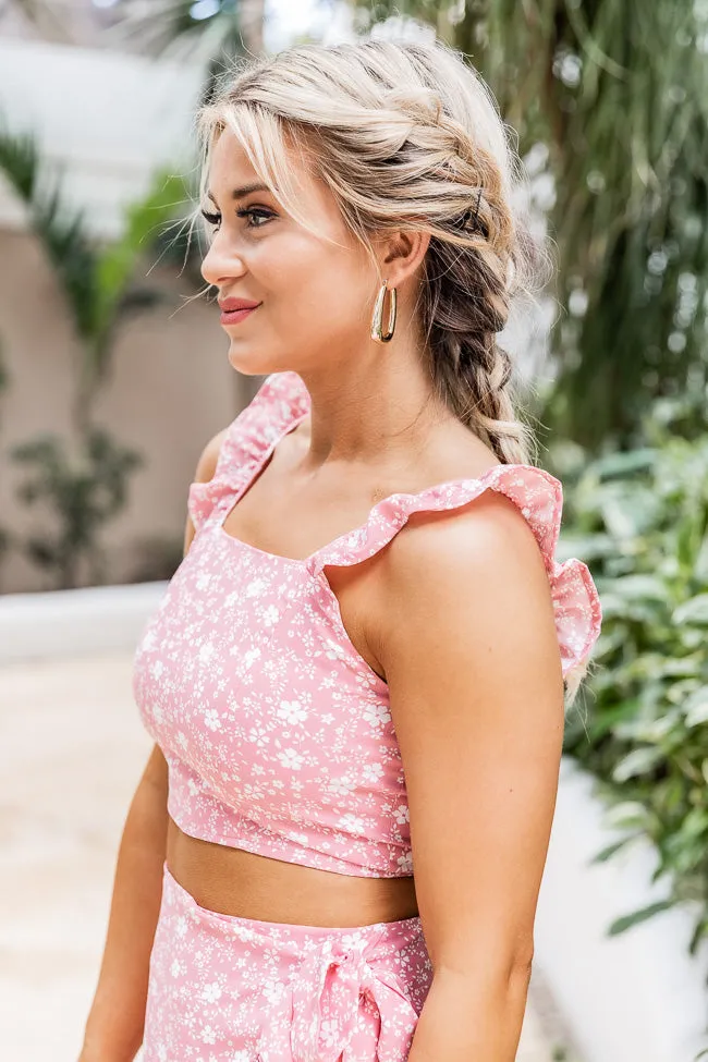 Meant To Be Two Piece Pink Floral Set FINAL SALE