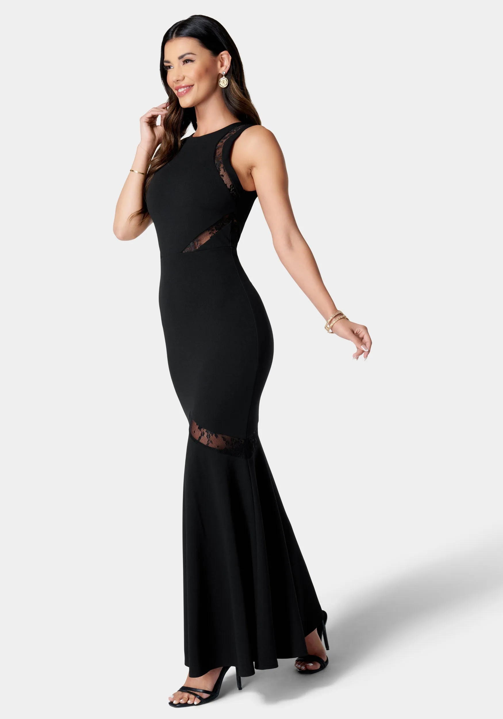 Mesh Inset Gown