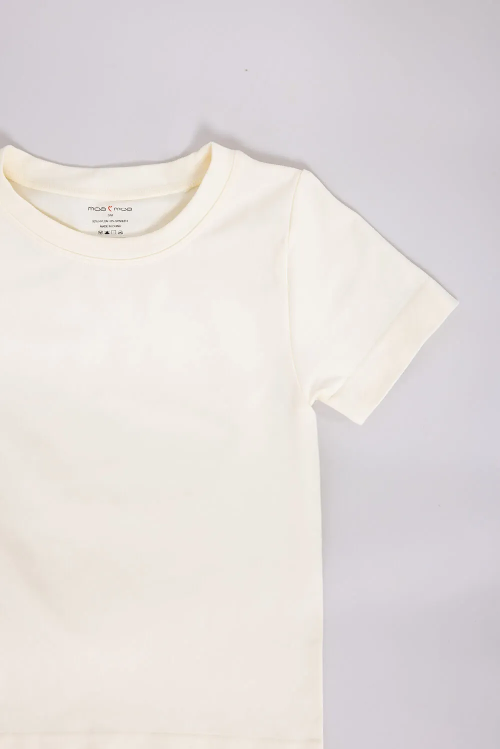 Moa Moa Seamless Shirt for Girls in White | ITF930G-SEM-WHITE