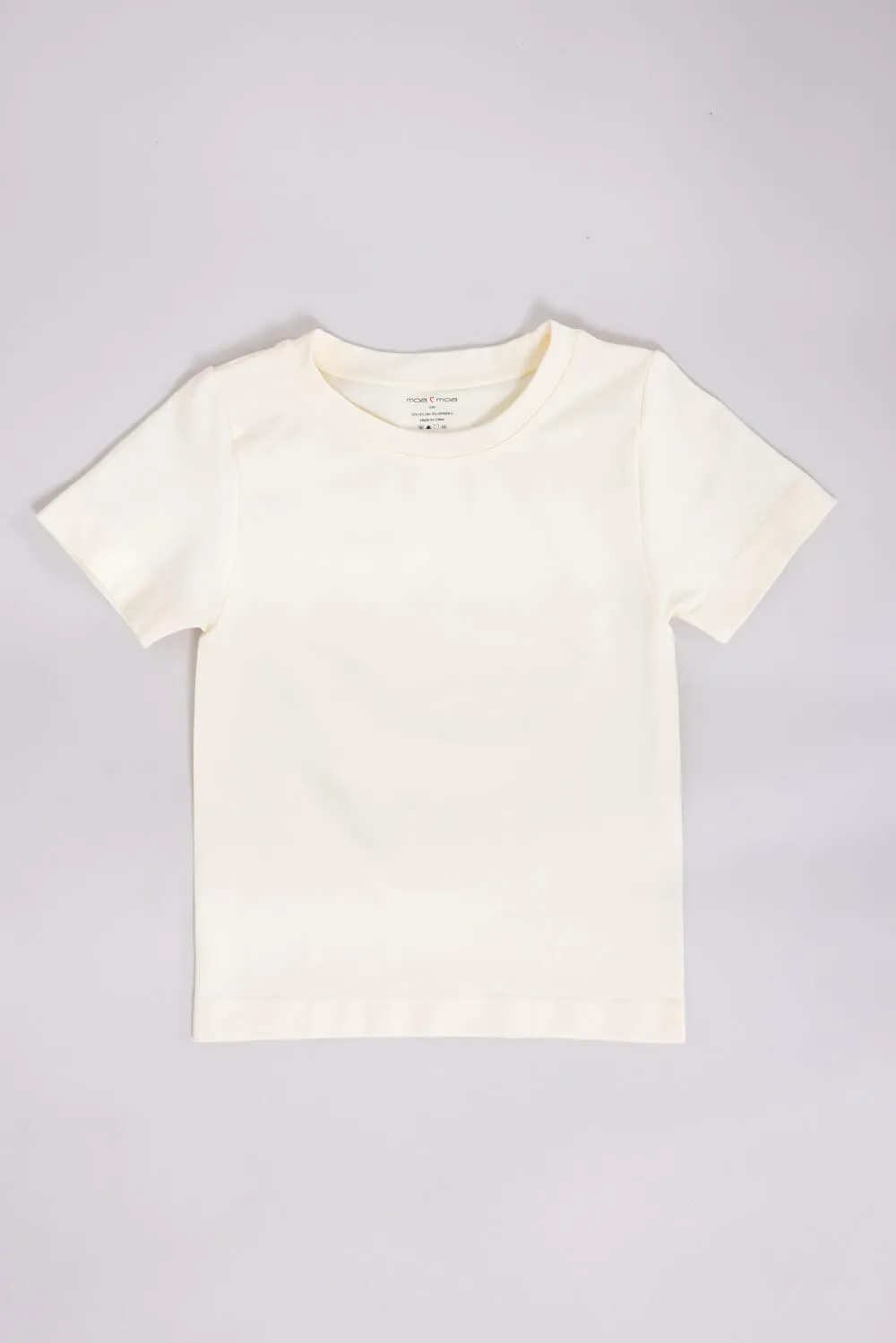 Moa Moa Seamless Shirt for Girls in White | ITF930G-SEM-WHITE