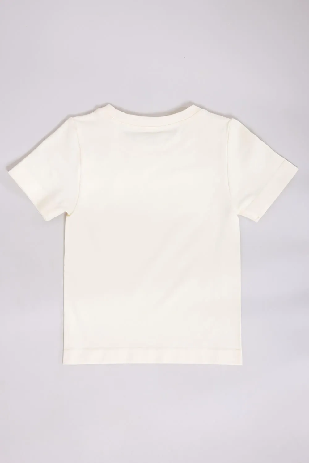 Moa Moa Seamless Shirt for Girls in White | ITF930G-SEM-WHITE