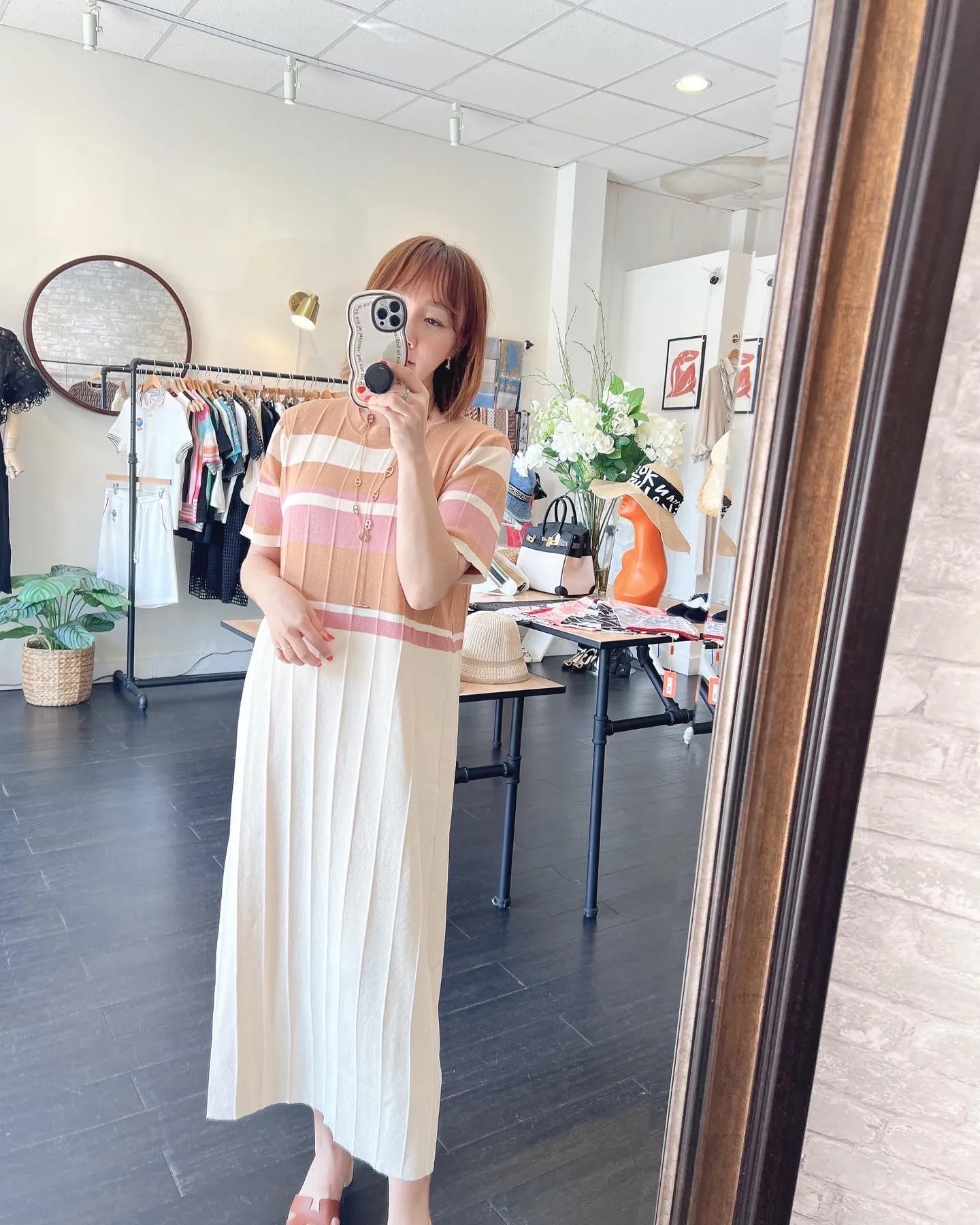 Mosaic Summer Knit Dress