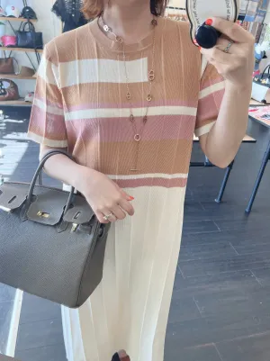 Mosaic Summer Knit Dress