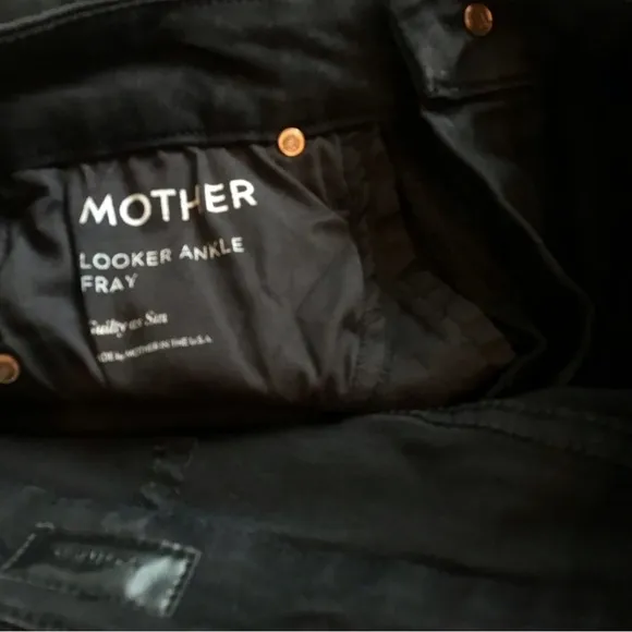 Mother Looker Ankle Fray Jeans