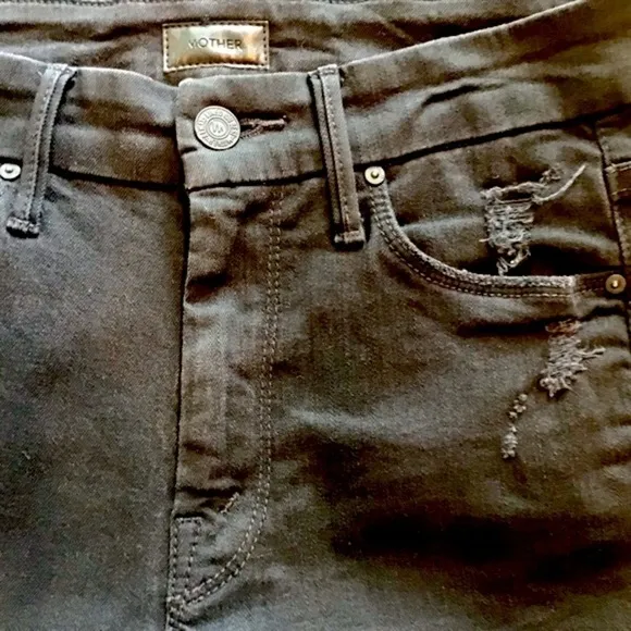 Mother Looker Ankle Fray Jeans