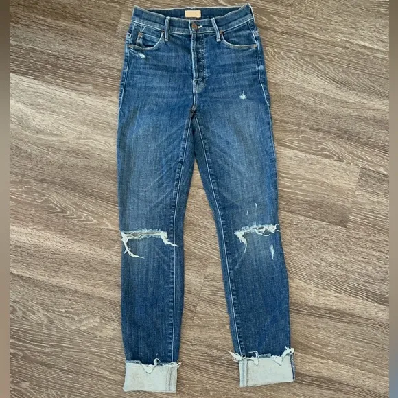Mother, Women’s, Stunner Chew, Off Duty, Skinny, Button Fly, Jeans.