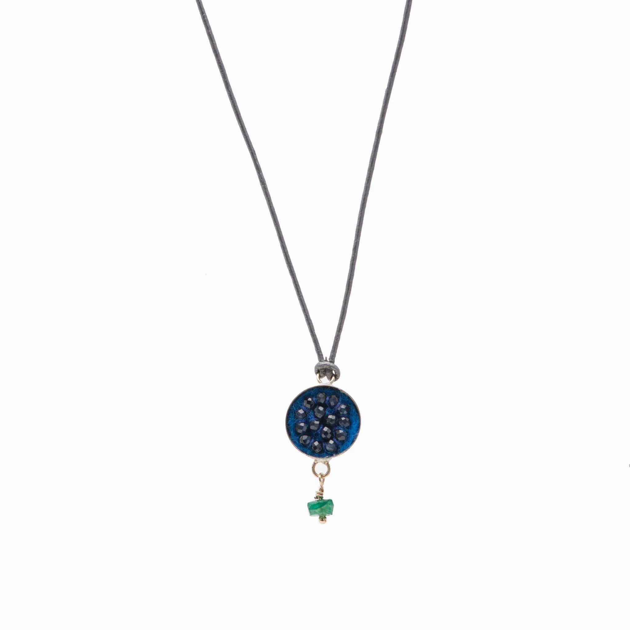 Moxie Blue Sapphire with Emerald