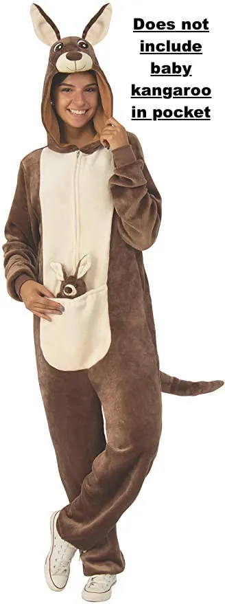 New Rubie's Unisex-Adult's Opus Collection Comfy Wear Kangaroo Costume, Missing Baby Kangaroo in pouch, Sz S/M!