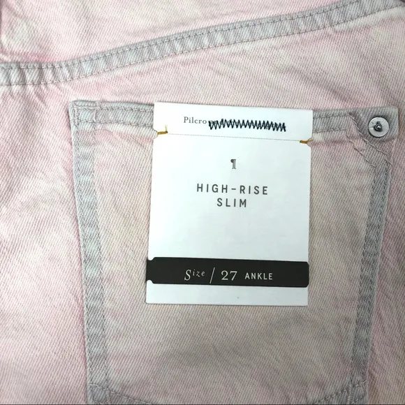 NWT Anthro Pilcro ultra high rise slim jeans