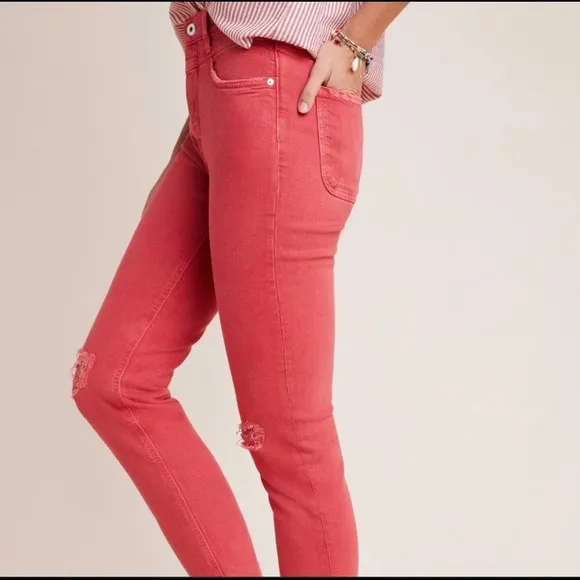 NWT Anthro Pilcro ultra high rise slim jeans