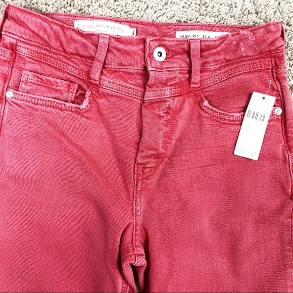 NWT Anthro Pilcro ultra high rise slim jeans