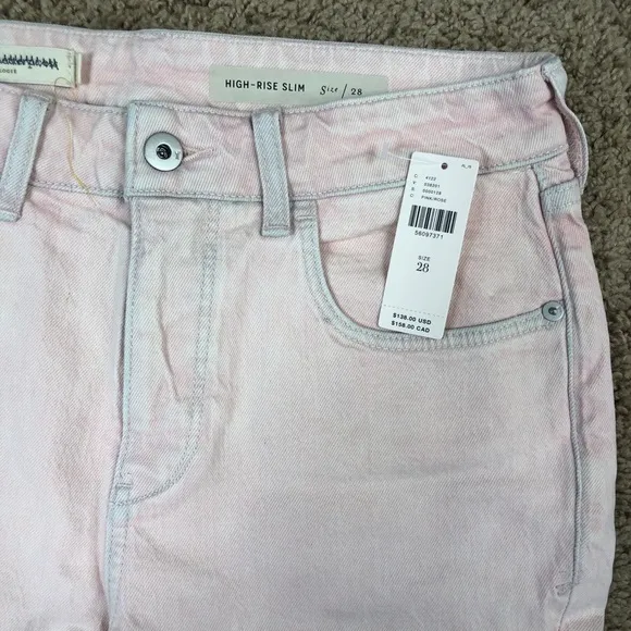 NWT Anthro Pilcro ultra high rise slim jeans