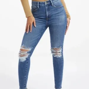 NWT GOOD AMERICAN Good Legs Split Back Pocket Skinny Jeans • size 4