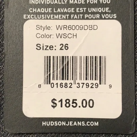 NWT Hudson Jeans Distressed Sloane Short Sz 26