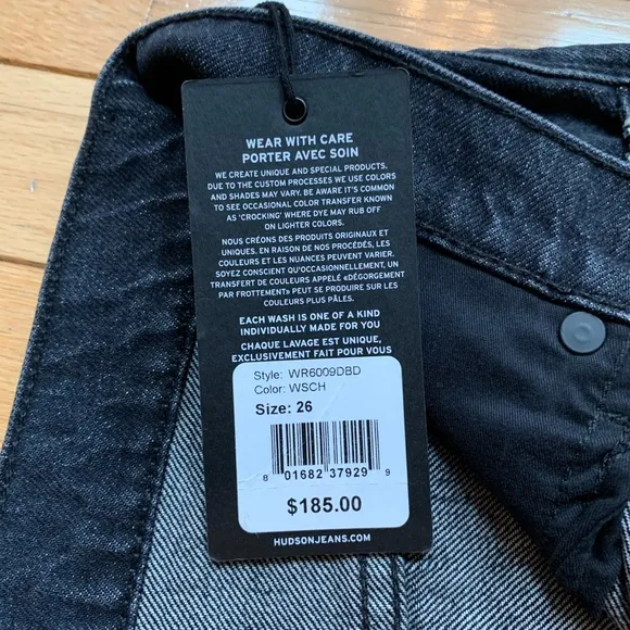 NWT Hudson Jeans Distressed Sloane Short Sz 26
