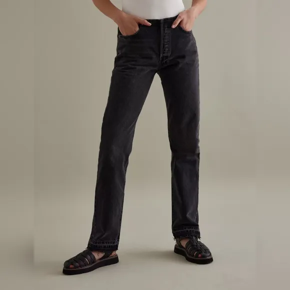 NWT Levi's Premium Waist Not Want Not Black 501 Original Mini Waist Jeans 25x32