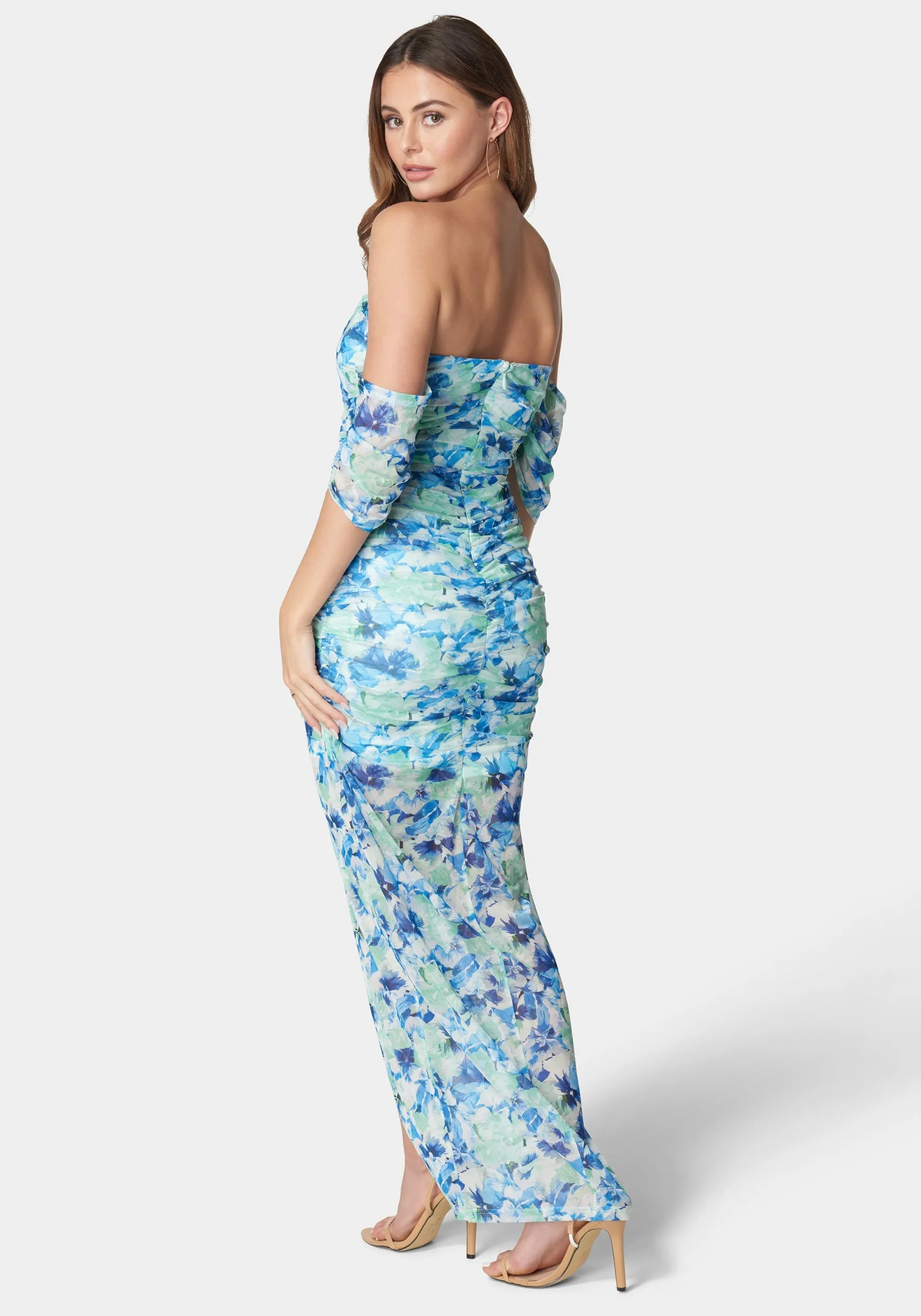 Off Shoulder Mesh Dress