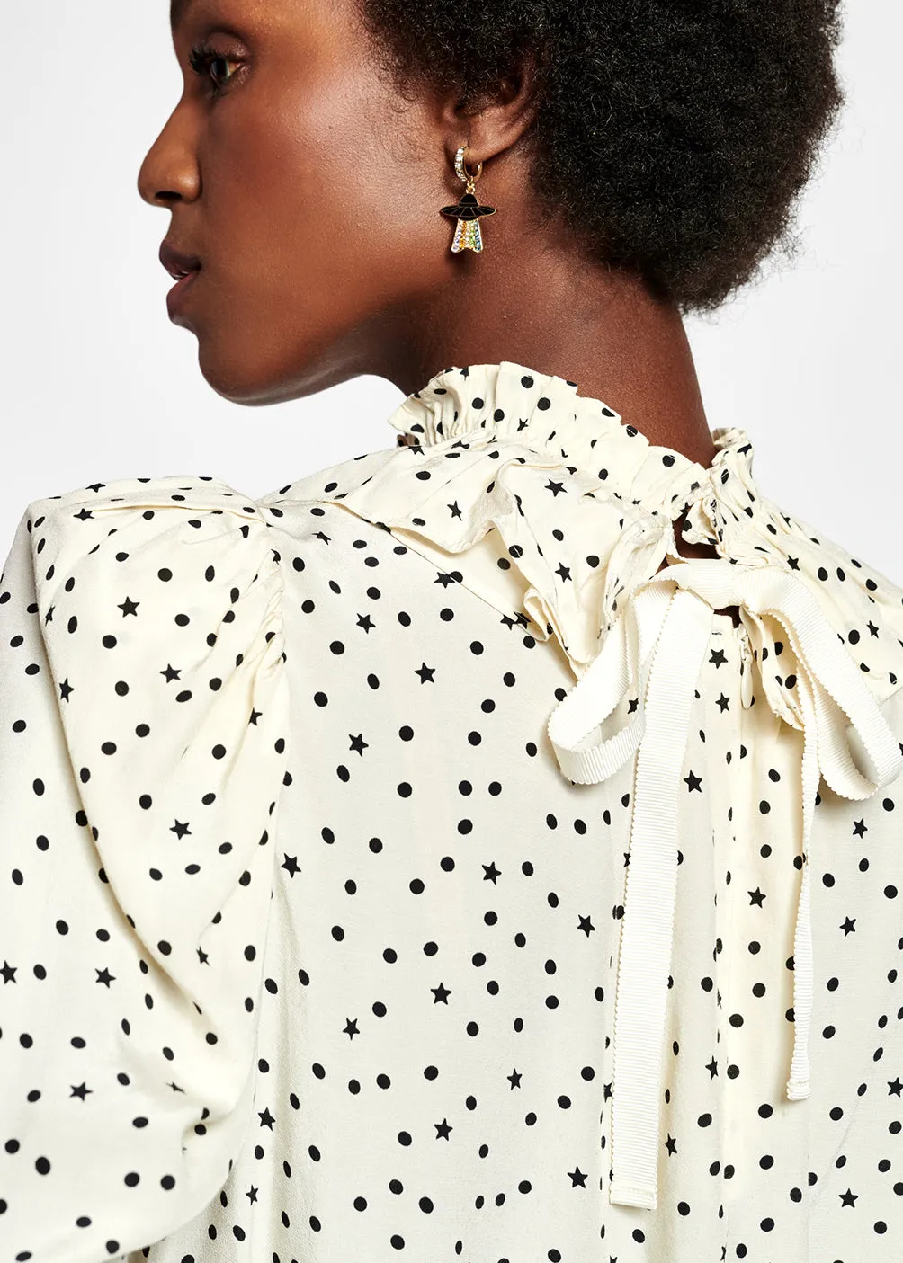 Off-white polka dot top