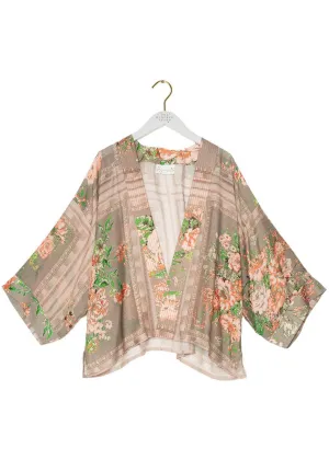 One Hundred Stars Neon Rose Korte Kimono Beige