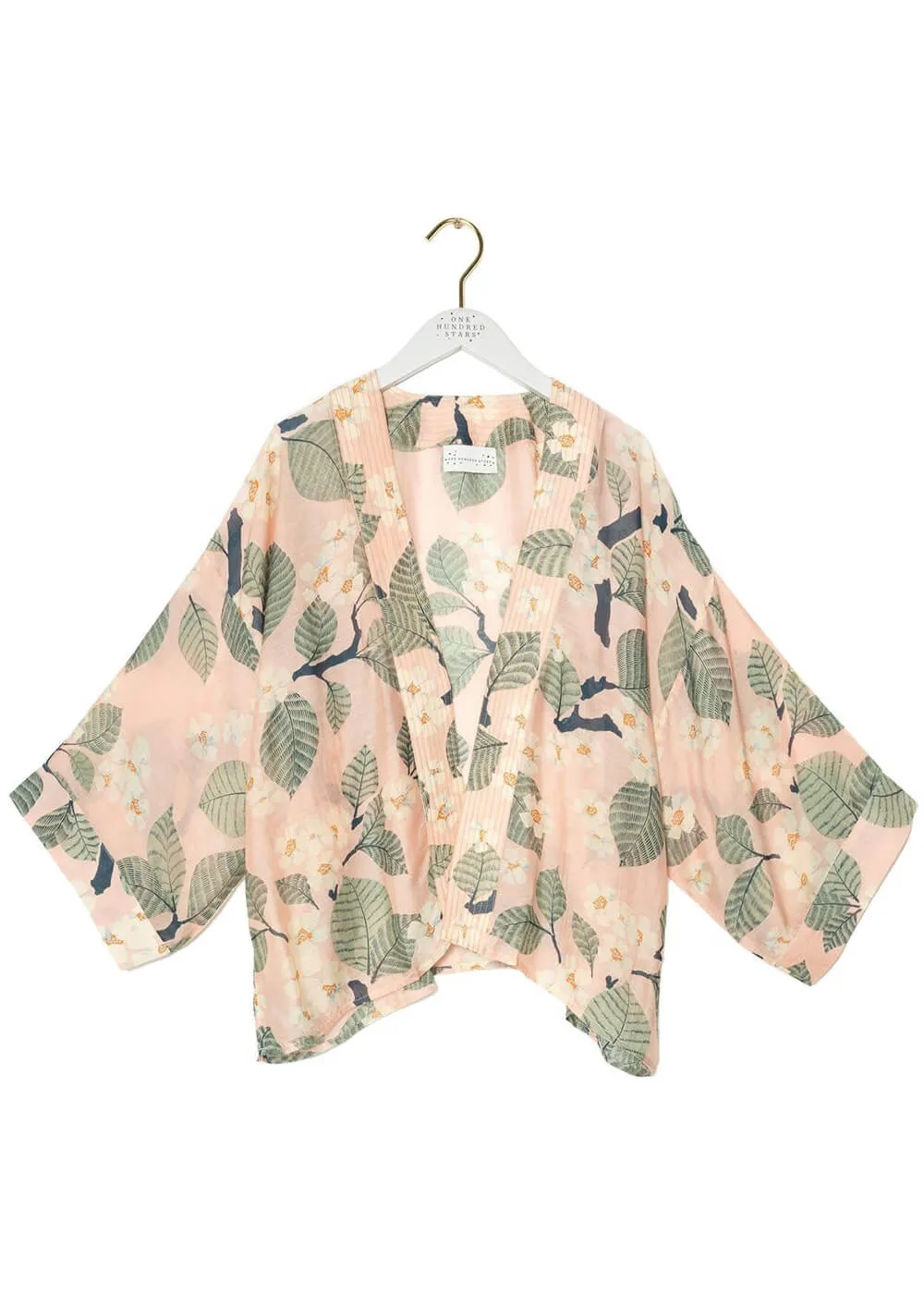 One Hundred Stars Tree Blossom Korte Kimono Roze
