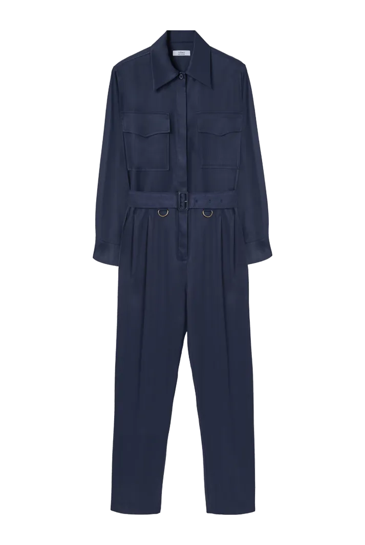 Patch Pocket Belted Jumpsuit