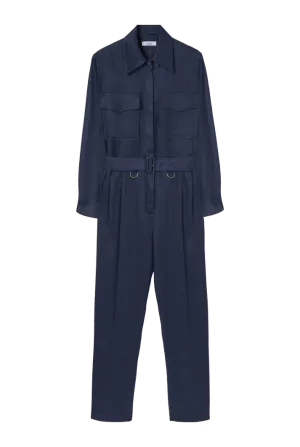 Patch Pocket Belted Jumpsuit
