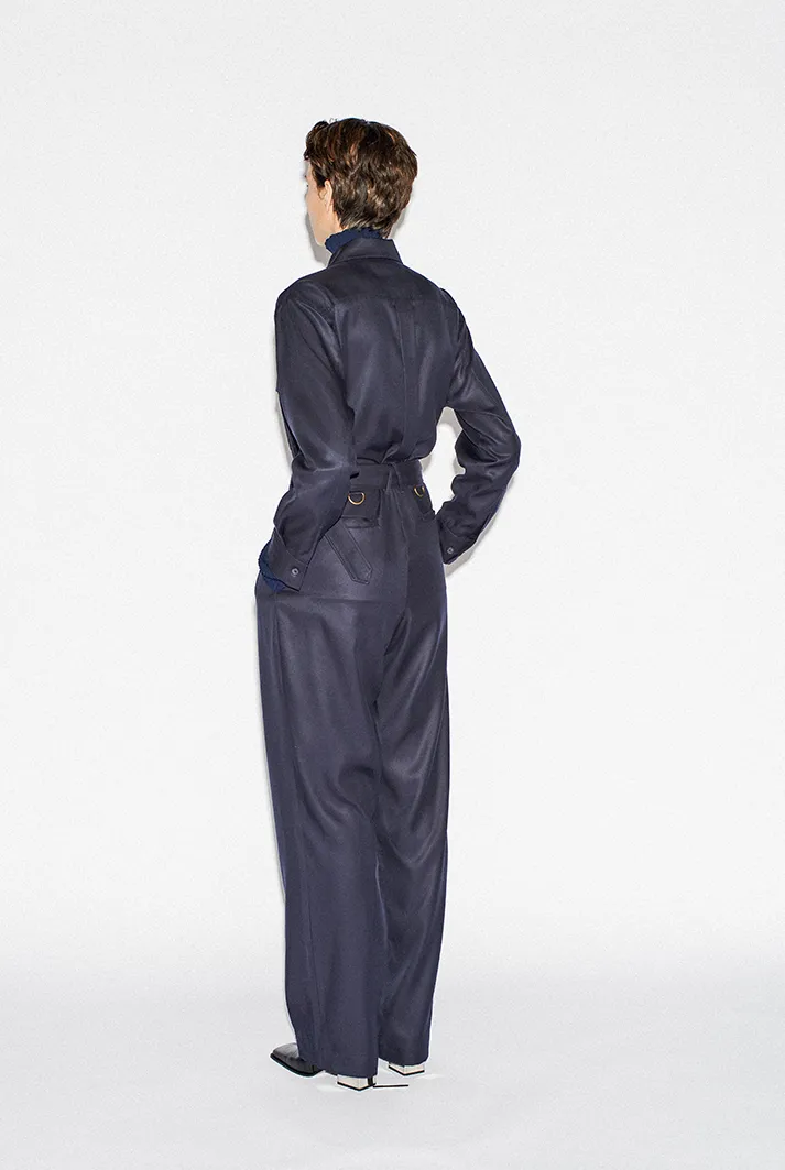 Patch Pocket Belted Jumpsuit