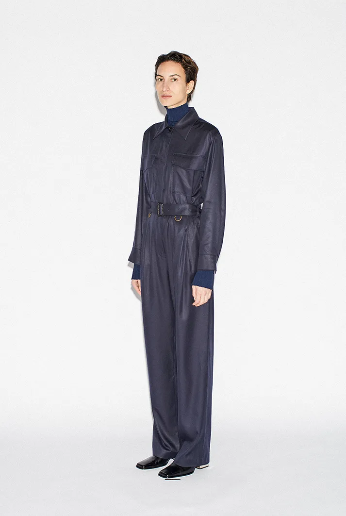 Patch Pocket Belted Jumpsuit