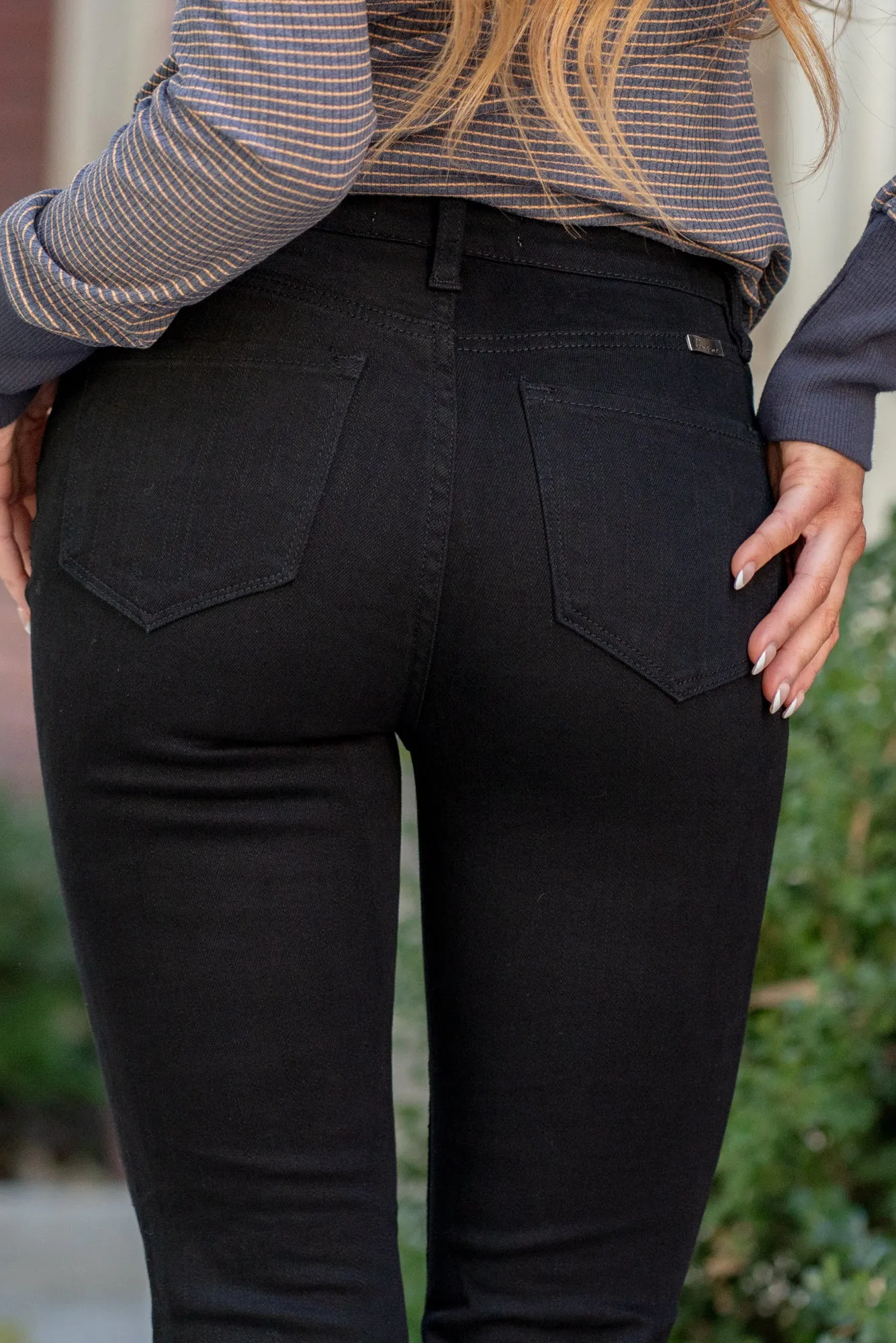 Petite Johnson City High Rise Distressed Flare